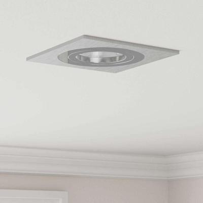 VidaXL Spotje 24 pcs zilver 9 x 9 x 2 cm aluminium