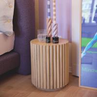 Tom Tailor Bijzettafel/Nachtkastje 'Loralie' Mangohout, 34cm - thumbnail