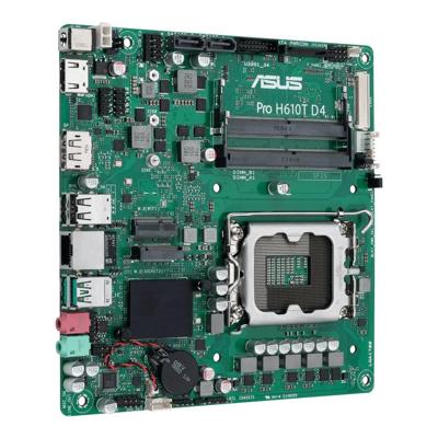 Asustek Computer Pro H610T D4-CSM Moederbord Socket Intel LGA 1700 Vormfactor Mini-ITX Moederbord chipset Intel® H610