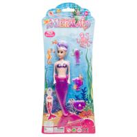 LG Imports tienerpop zeemeermin met accessoires paars 23 cm - thumbnail