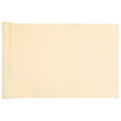 Tuinscherm 1000x120 cm PVC crmekleurig Tuinscherm 1000x120 cm PVC crmekleurig