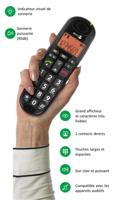 Doro Phone Easy 100W Duo Big Button Telefoon Zwart - thumbnail