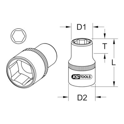 KS Tools 9173811 9173811 Verwisselbare kop 11 mm