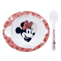 Serviesset ThermoBaby Minnie Microwave Meal Set Bowl + Spoon - thumbnail
