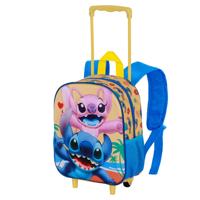 Lilo & Stitch 3D Backpack with Wheels Ocean Blue Small - thumbnail