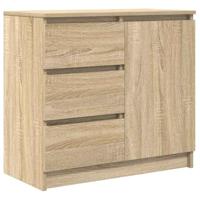 Dressoir met lade 71x35x65 cm spaanplaat sonoma eikenkleurig - thumbnail