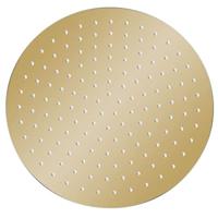 VidaXL Regendouchekop rond 30 cm roestvrij staal goudkleurig - thumbnail