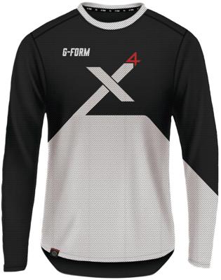 G-FORM longshirt "pro-x4" longarm shirt pro x-4 size m bl/white