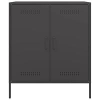 Dressoir 68x39x79 cm staal zwart - thumbnail