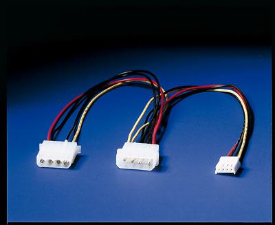 ROLINE Y-kabel 4 pol. HDD / 4 pol. HDD + 4 pol. FDD, 0,3 m