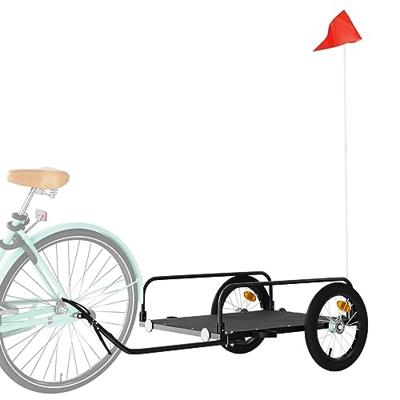 Fietstrailer 126x63x34 cm ijzer zwart - thumbnail