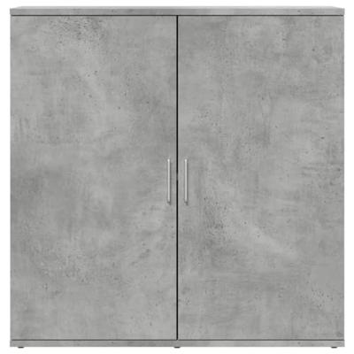 Dressoir 79x38x80 cm bewerkt hout betongrijs