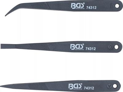 BGS technic plastic tweezers set 3 pieces