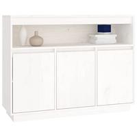 Dressoir 104,5x34x80 cm massief grenenhout wit - thumbnail