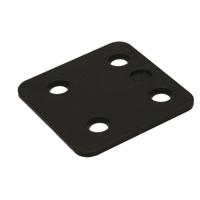 Gebr. Bodegraven drukplaten - zonder sleuf - 3 mm - kunststof - zwart - 240 st - thumbnail