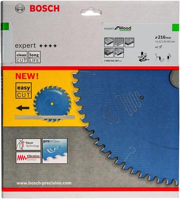 Bosch Accessoires Cirkelzaagblad expert for Wood 216x30x2.4/1.8x48 T - 2608642497 - thumbnail