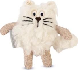 Beeztees kattenspeelgoed kat Feline polyester/catnip 15x10x3cm wit