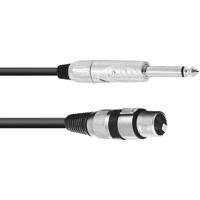 OMNITRONIC Adapter Cable XLR(F)/Jack mono 2m bk - thumbnail