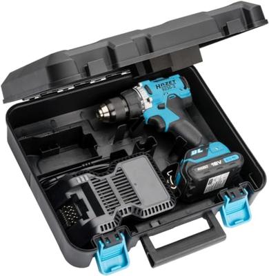 HAZET Accuschroefboormachineset · 18 Volt · 2,5 Ah (Ampère-uur) · 3-delig 9230-2 · 3-delig HAZET Accuschroefboormachineset · 18 Volt · 2,5 Ah (Ampère-uur) · 3-delig 9230-2 · 3-delig