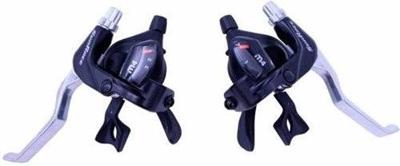 Rst Sunrace stuurveellers 3v/7v met remgreep zwart/zilver