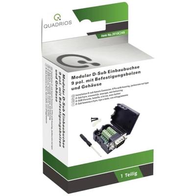 Quadrios 2010C249 D-sub bus Aantal polen: 9 Schroeven 1 set(s)