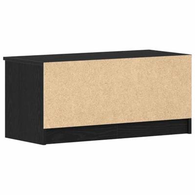 TV-kast 2 pcs Zwart 80 x 35 x 36.5 cm Bewerkt hout