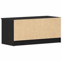 TV-kast 2 pcs Zwart 80 x 35 x 36.5 cm Bewerkt hout - thumbnail