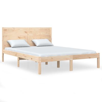 Bedframe massief hout 135x190 cm