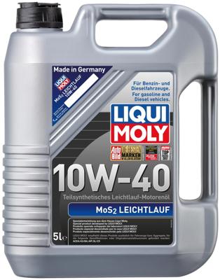 LIQUI MOLY motorolie "mos2 leichtlauf". mos2-lightrunning oil 5 l 10w-40hd