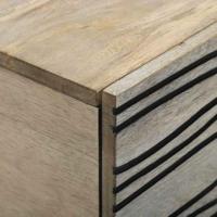 Salontafel Beige en zwart 80 x 50 x 40 cm - thumbnail