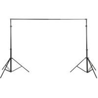 Walimex pro Achtergrondsysteem XXL, 190-465 cm, extreem stabiele en grote professionele achtergrondset voor studio en mobiel, voor fotografie, video en groen scherm, papierstof, vinyl & canvas, hoogte - thumbnail