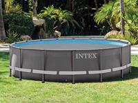 Zwembadafdekking Intex Grijs Ø 4,27 m - thumbnail