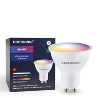 Set van 10 Smart GU10 spots - 120° - 5,5 Watt 400 lumen - RGBWW - Wifi & Bluetooth - Bestuurbaar via app - Google Home, Amazon Alexa en Siri - Smart Lampen - thumbnail