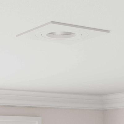 VidaXL Spotje 6 pcs wit 9 x 9 x 2 cm aluminium