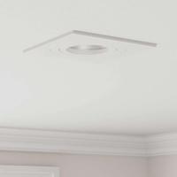 VidaXL Spotje 6 pcs wit 9 x 9 x 2 cm aluminium - thumbnail