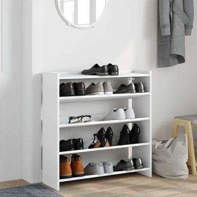 VidaXL Schoenenrek 80x25x81 cm bewerkt hout wit