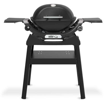 Weber Q1200N gasbarbecue met onderstel - 2,94 kW - 1 roestvrijstalen brander - piëzo-ontsteking - zwart