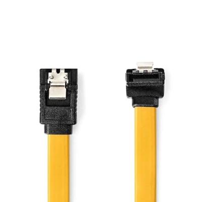 NEDIS SATA-kabel - 6 Gbps - SATA 7-pins female - SATA 7-pins vrouwelijk - vernikkeld - 0,50 m - plat - PVC - geel - doos