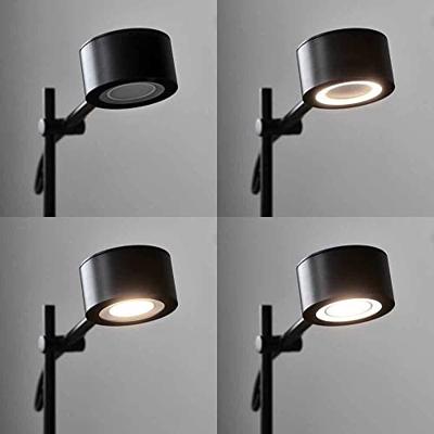 Staande leeslamp zwart &apos;Clyde&apos; led leeslamp 138cm