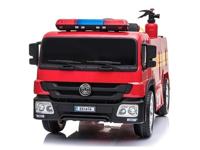 Brandweer Accu Auto, 12 volt elektrische kinderauto met veel accessoires - thumbnail