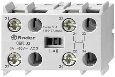 Finder 06K.03 Hulpschakelaar 1x NO, 1x NC 2 A Geschikt voor merk (relais): Finder 1 stuk(s) Finder 06K.03 Hulpschakelaar 1x NO, 1x NC 2 A Geschikt voor merk (relais): Finder 1 stuk(s)