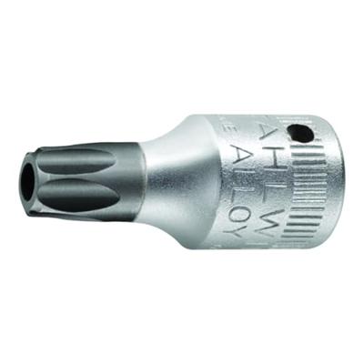 Stahlwille 44 KTXB T 10 SCHRAUBENDREHEREINSATZ 1/4 ZOLL - MIT BOHRUNG 01351010 1/4 (6.3 mm) Schroevendraaierdop T 10 1/4 (6.3 mm)