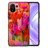 Kleurrijke Telefoonhoesje Xiaomi 11 Lite 5G NE | Mi 11 Lite Tulips - thumbnail