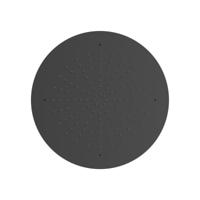 Hoofddouche Tres Plafond 50 cm Rond Mat Zwart - thumbnail