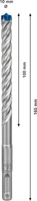 Bosch Accessories EXPERT SDS plus-7X 2608900170 Hamerboor 10-delig 10.00 mm Gezamenlijke lengte 165 mm SDS-Plus 10 stuk(s)
