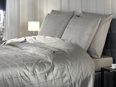 Heckett & Lane Heckett & Lane Diamante Dekbedovertrek 240 Glacier Grey
