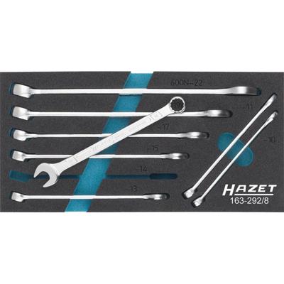 HAZET Ring-steeksleutelset 163-292/8 · Buitentwaalfkant tractieprofiel · 8-delig · 10 · 11 · 13 · 14 · 15 · 17 · 19 · 22 HAZET Ring-steeksleutelset 163-292/8 · Buitentwaalfkant tractieprofiel · 8-delig · 10 · 11 · 13 · 14 · 15 · 17 · 19 · 22