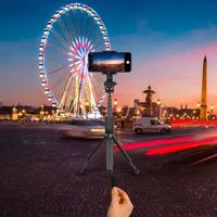 Celly bluetooth selfie stick with tripod and remote - thumbnail