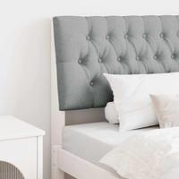 Gestoffeerd hoofdbord Lichtgrijs 100 cm Massief grenenhout - thumbnail
