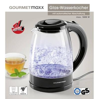 GourmetMaxx Waterkoker Aantal/Volume: 1.8 l Zwart GourmetMaxx Waterkoker Aantal/Volume: 1.8 l Zwart